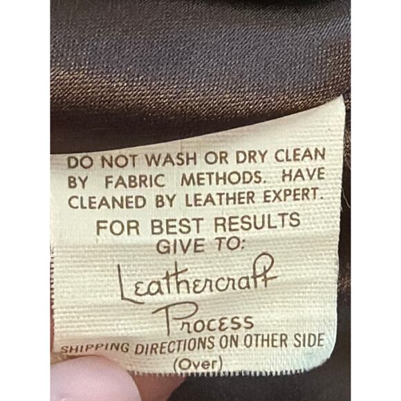 Jos A Banks Suede Leather Jacket Mens Medium Caramel Brown Full Zip Lined Bomber - Picture 4 of 7